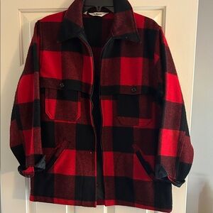 Woolrich Red and Black Plaid Jacket